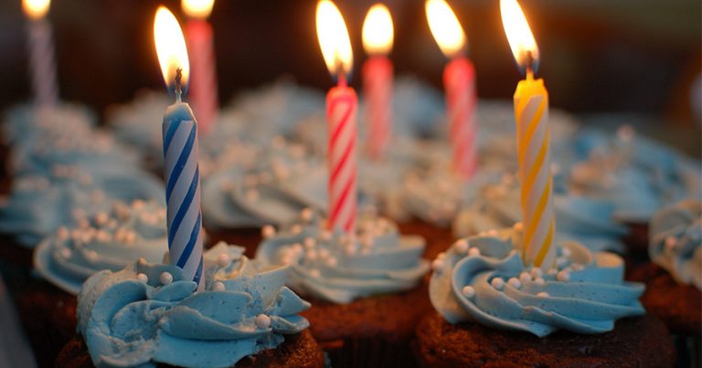 Cupcakes with candles on them