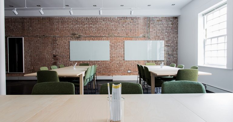 Empty classroom