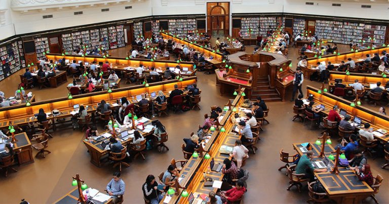 Library at a college