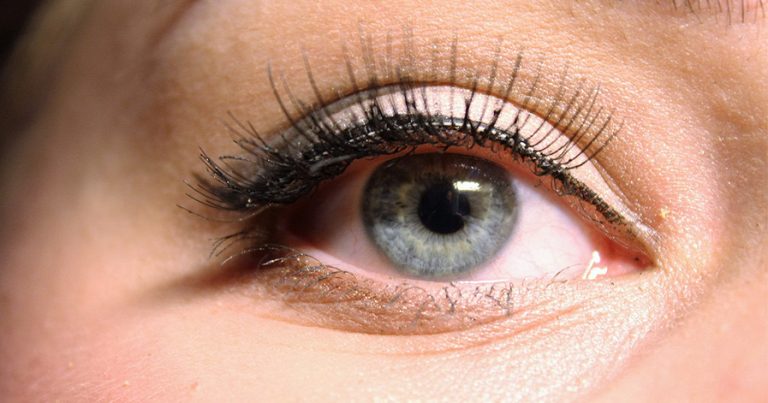 Woman's eye with make up