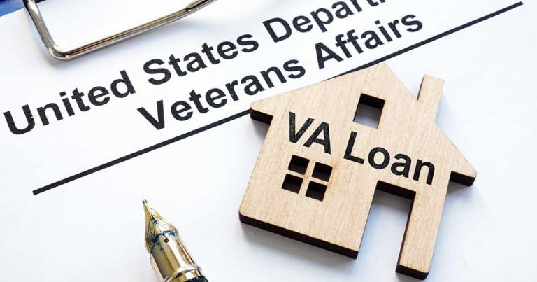 Paperwork for a VA loan