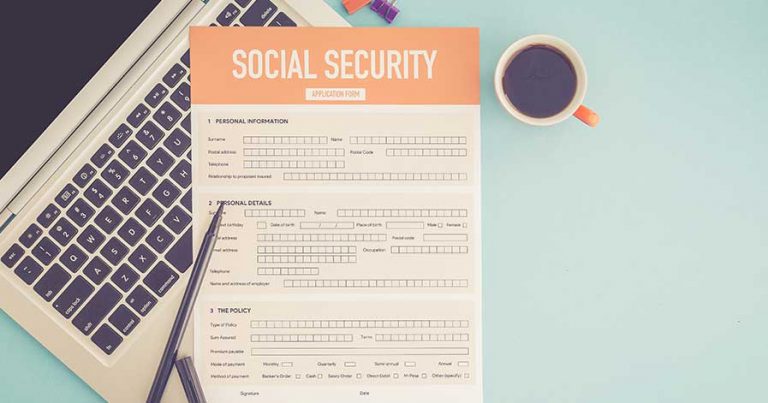 A social security disability benefit form
